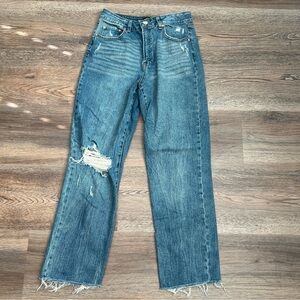 Sincerely Jules Distressed Ripped Blue Jeans Light Wash Size 29 Straight